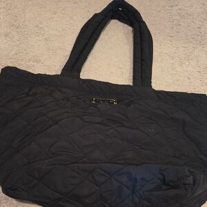 Black Quilted Tote Bag